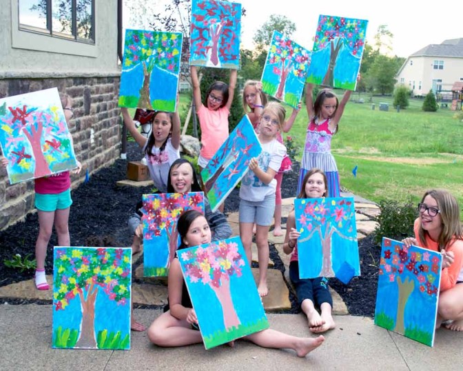 painting birthday party