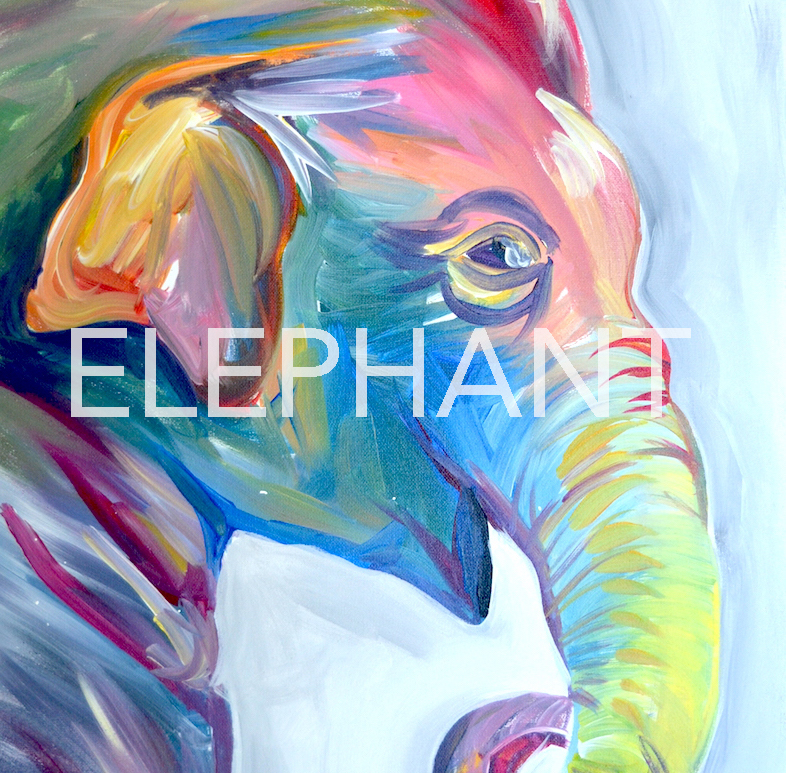 studio 614 painting class elephant