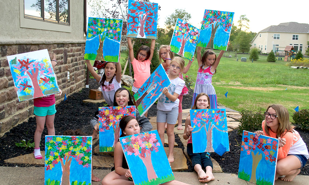 Kids Paint Party Pictures