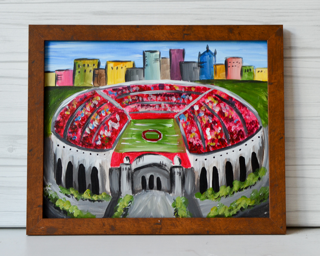 studio 614 canvas painting ohio state